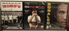 Image of NEW & SEALED Football DVD bundle 3 x DVDs. Ronaldo, Beckham, Gascoigne, Man. Utd