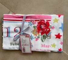 Image of New Cath Kidston Cotton Floral Tea Towels Vintage Cath