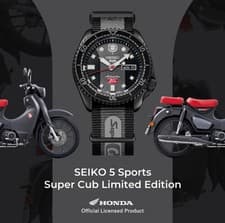 Image of ✅ BNIB ✅  Seiko 5 Sport X Honda Super Cub SKX Sense Style SRPJ75K1 / SRPJ75
