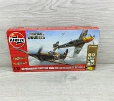 Image of Airfix Supermarine Spitfire Mk.Ia & Messerschmitt Bf109E-4 1:72 Scale Model Kit