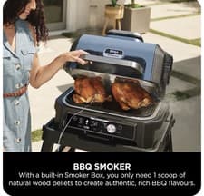 Image of Ninja Woodfire Pro Connect XL Electric BBQ Grill & Smoker OG901UKAMZ NEW SEALED