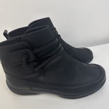 Image of Hotter Rumble boots unused black leather bootie uk 7 quality l@@k!!