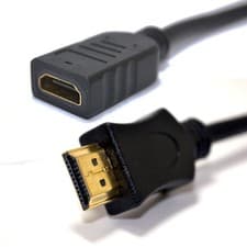 Image of 25cm HDMI 1.4 3DTV High Speed EXTENSION Cable with Ethernet 0.25m [006173]