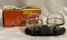 Image of Vintage APOLLO TWINS SALT & PEPPER SHAKER SET New in Box Old Stock HTF & RARE