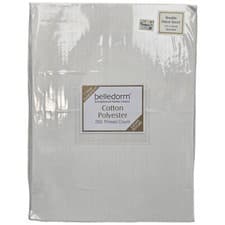 Image of Belledorm Fitted Double Sheet White Sealed  200 Thread Count Free Postage 