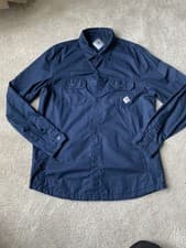 Image of Barbour Beacon Overshirt Shacket In Navy Size L worn once immaculate condition. 