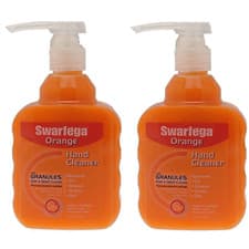 Image of 2X Swarfega Orange 450 Ml Pump Best Natural Hand Cleaner - Garage Workshop