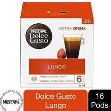 Image of Nescafe Dolce Gusto Coffee Pods Caps Box of 16 Cafe Lungo