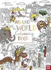 Image of British Museum: Around the World Colouring Book - Paperback / softback NEW Flint