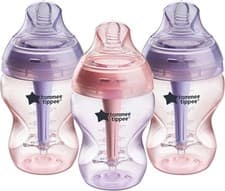 Image of Tommee Tippee Natural Start Anti-Colic Baby Bottles 260ml Slow Flow Breast-Like