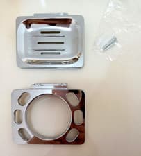 Image of Wall Mounted Brushed Nickel Tooth Brush Tumbler Holder & Soap Dish Holder “NEW”