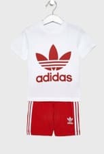 Image of Infant Baby Girls Adidas Originals Summer Set