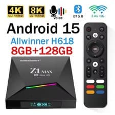 Image of Android TV Box 4K 8K Support H618 Quad Core Dual WiFi BT5.0 Media Player UK Plug