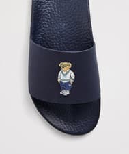 Image of Brand New Polo Ralph Lauren Navy Heritage Bear Sliders Tennis Cricket RRP£79 UK8