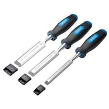 Image of Draper Soft Grip Bevel Edge Wood Chisel Set (3 Piece) - 31306