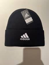 Image of New Adidas beanie Black And White Unisex One Size Fits All.