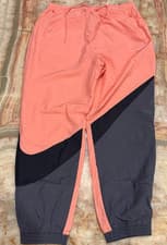 Image of Nike Mens Sportswear Track Pants Pink Gaze Swoosh Drawstring Waist Large NWT
