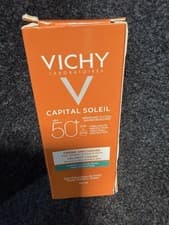 Image of Vichy Capital Soleil SPF 50+ Protective Cream 50ml UVA UVB Sun Lotion