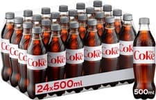 Image of Diet Coke 24 x 500ml Bottles Free And Fast Delivery