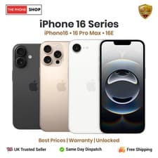Image of Apple iPhone 16/16 Pro Max/ 16E 128GB/256GB Unlocked New Smart Phone Pristine A+