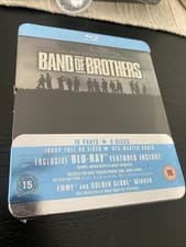 Image of Band Of Brothers Blu Ray Metal Tin Edition New Sealed 10 Parts 6 Discs Rare uk