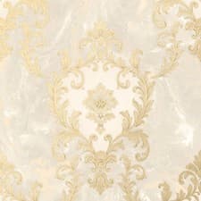 Image of Rasch Sienna Damask Wallpaper - 534368 - Beige