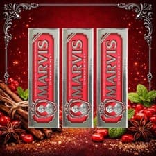Image of Marvis Cinnamon Mint Luxury Toothpaste 85ml x 3 Pack Family Size