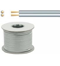 Image of 2 Core 42 Strand 0.2mm CCA White Loud Speaker Cable Wire Car Audio Home HiFi