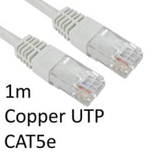 Image of RJ45 (M) to RJ45 (M) CAT5e 1m White OEM Moulded Boot Copper UTP Network Cable