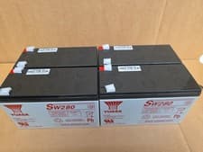 Image of 4 x 12V 9AH UPS Battery Kit - Direct Replacement - APC RBC23, RBC24, RBC25.