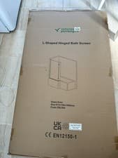 Image of Milan L Shaped Hinged bath screen