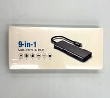 Image of NEW SEALED USB C HUB 9 IN 1 MULTIPORT DOCKING STATION RRP £24! FREE DELIVERY!