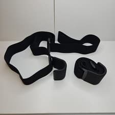 Image of 2 weight lifting Hook With Long Strap Gym Essentials Training Powerlifting Black
