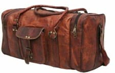 Image of Bag Leather spectacular Travel Duffle Weekend Men Gym Holdall Luggage Vintage