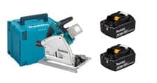 Image of Makita 36v LXT Brushless Plunge Saw (Twin 18v) with 2 x 6ah Batts DSP600ZJ