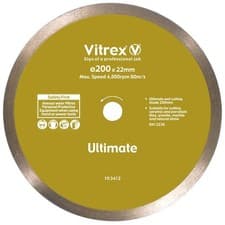 Image of Vitrex 200mm Ultimate Diamond Blade Tile Cutting Blade / Disc - 103412