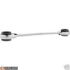 Image of Facom 72 Teeth Ratcheting Reversible Ring Spanner 4 In 1 - 16 & 17 & 18 & 19mm
