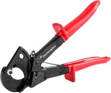 Image of Cable Cutter,Hs325A Heavy Duty Aluminum Copper Ratchet Cable Cutter, Cut up to 2