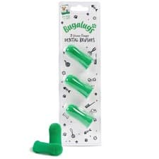 Image of Bugalugs Dog Cat Toothbrush Finger Bad Breath Plaque Remover 360 Degree Bristle