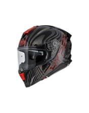 Image of Premier Hyper Carbon PS Full Face Motorcycle Helmet Black/Red