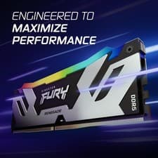 Image of Kingston Fury Renegade Black RGB 32GB 6400MT/s DDR5 CL32 DIMM Desktop Gaming Mem