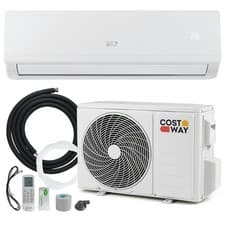 Image of COSTWAY 9000 BTU (2.6 kW) Mini Split Air Conditioner with Heat Pump System