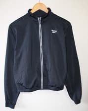 Image of Reebok Womens Black White Full Zip Long Sleeve Speedwick Jacket S NWOT