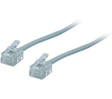 Image of Logik LRJ112M23 2M RJ11 Cable – ADSL Broadband Modem Lead