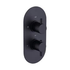 Image of Black 1 Outlet Concealed Thermostatic Shower Valve with Dual Control -  ARIMB010