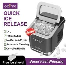 Image of Automatic 1.4L Ice Maker Countertop Machine Ice Cube Maker with Self-Cleaning UK