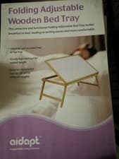 Image of Aidapt Folding Adjustable Wooden Bed Tray