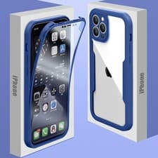 Image of Blue Full Cover Case Screen Protector For iPhone For Apple iPhone XR