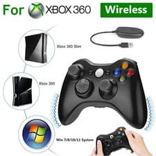 Image of For Microsoft Official for Xbox 360 Wireless Controller USB Console PC - Black