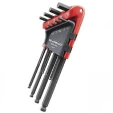 Image of Facom 9 Piece Long Ball Hex Key Set Metric 1.5mm to 10mm 83SH.JP9A